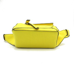 LOEWE Puzzle Bum Bag Waist Body Leather Women's Yellow B510U89X028240