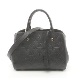 Louis Vuitton LOUIS VUITTON Montaigne BB Monogram Empreinte Noir Handbag Bag Leather Women's Black M41053