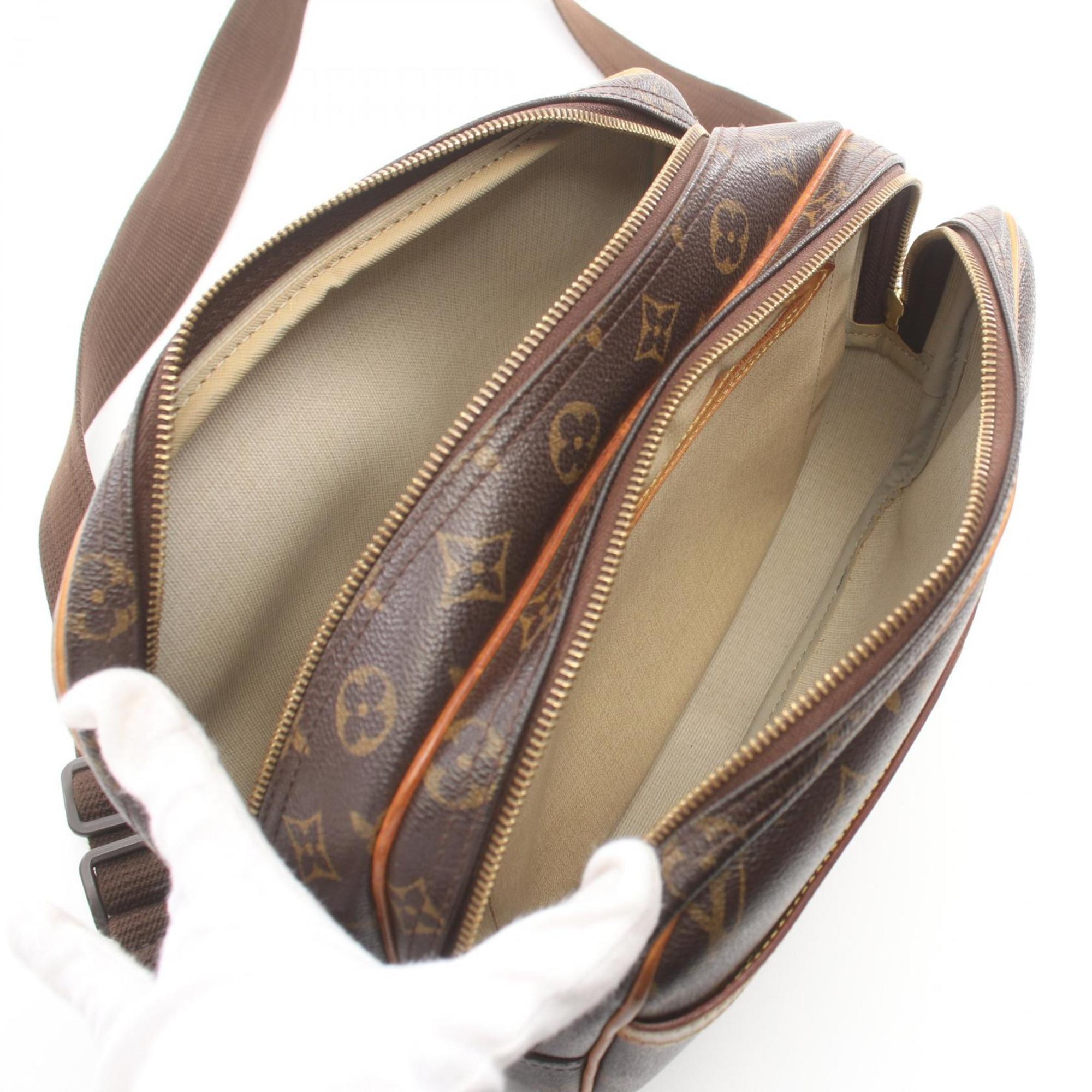 Louis Vuitton LOUIS VUITTON Reporter PM Monogram Shoulder Bag Coated Canvas Leather Women's Brown M45254