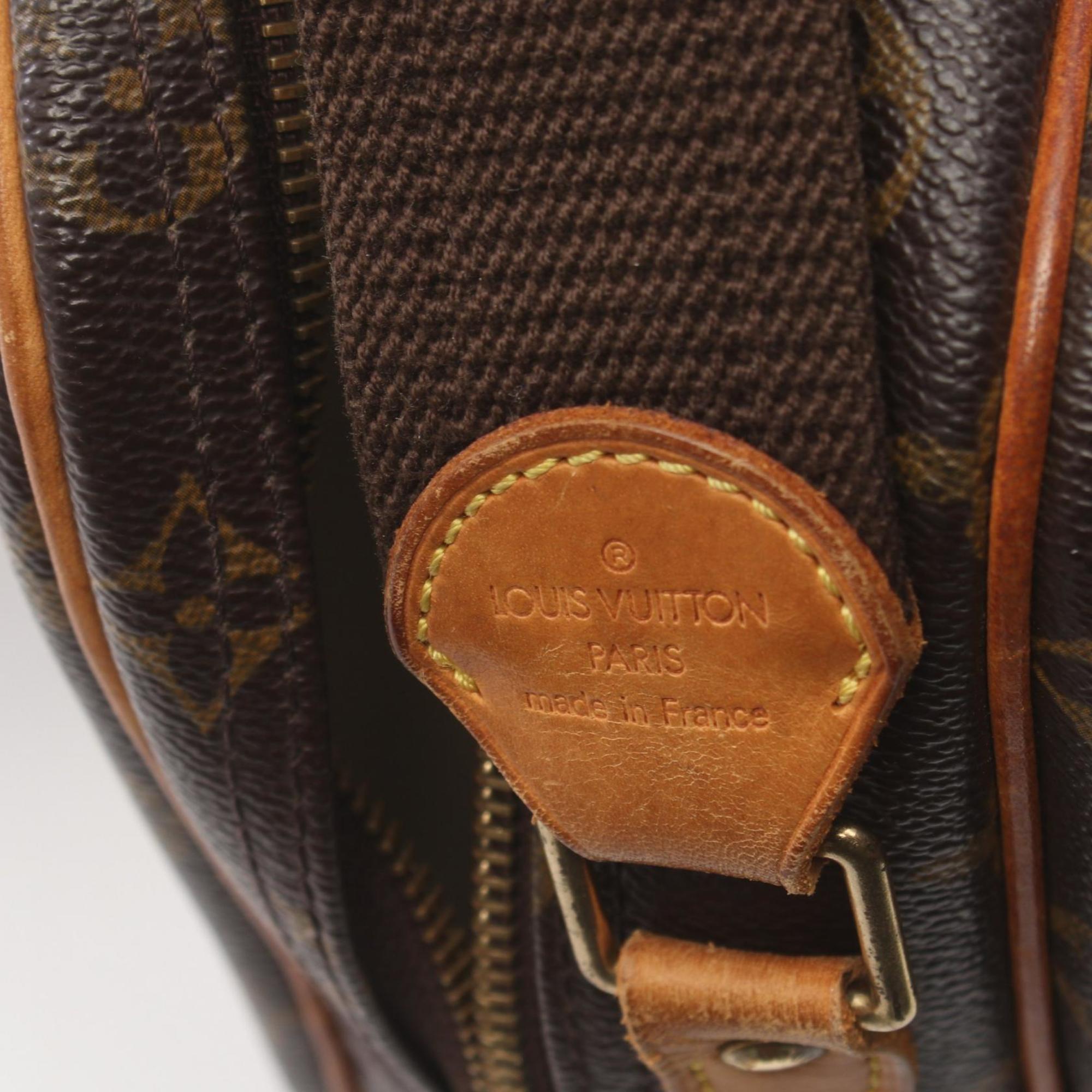 Louis Vuitton LOUIS VUITTON Reporter PM Monogram Shoulder Bag Coated Canvas Leather Women's Brown M45254