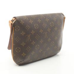 Louis Vuitton Musette Tango Short Strap Monogram Shoulder Bag Coated Canvas Leather Women's Brown M51257