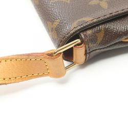 Louis Vuitton Musette Tango Short Strap Monogram Shoulder Bag Coated Canvas Leather Women's Brown M51257