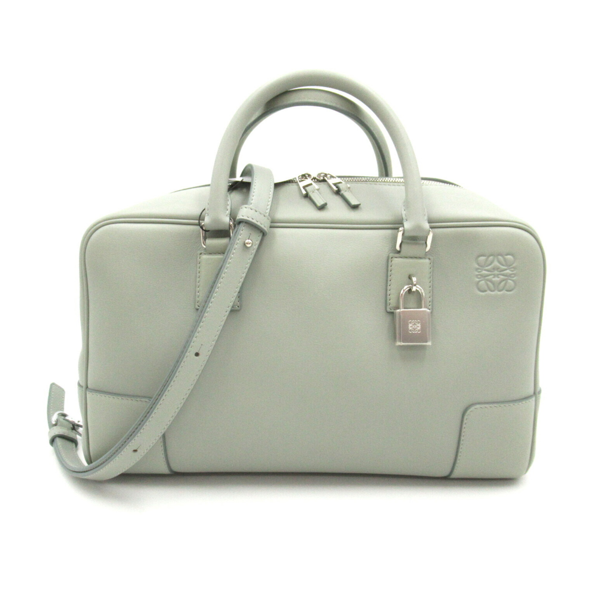 LOEWE Amazona 28 2-way shoulder bag, leather, women's, grey, A039N08X011760