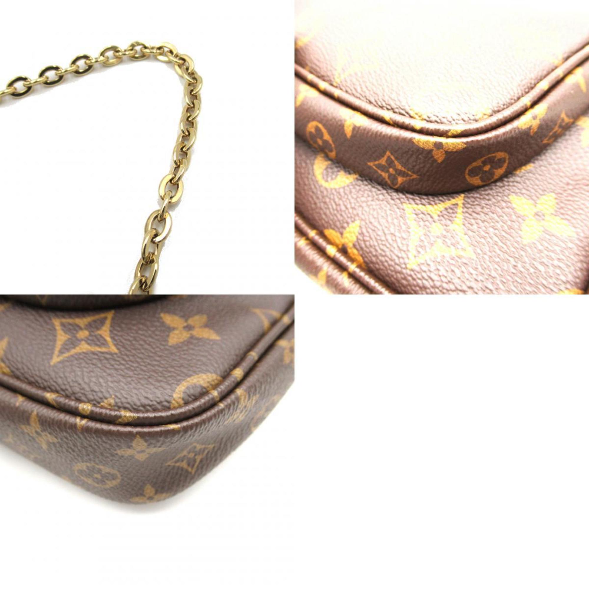 Louis Vuitton LOUIS VUITTON Multi Pochette Accessory Pouch Shoulder Bag Coated Canvas Monogram Women's Brown M44813