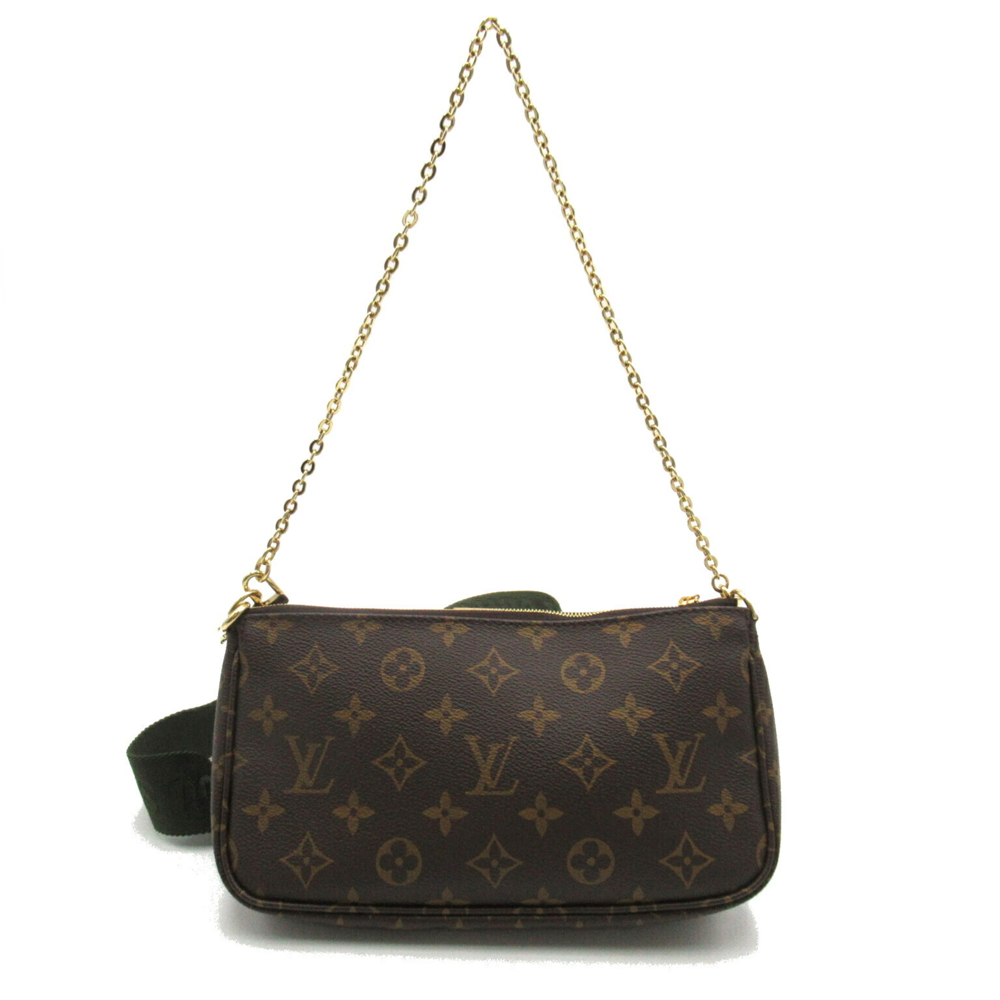 Louis Vuitton LOUIS VUITTON Multi Pochette Accessory Pouch Shoulder Bag Coated Canvas Monogram Women's Brown M44813