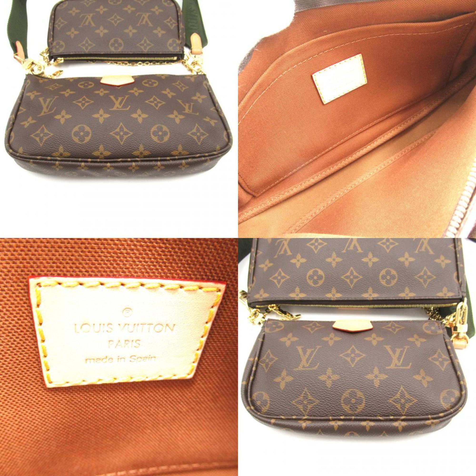 Louis Vuitton LOUIS VUITTON Multi Pochette Accessory Pouch Shoulder Bag Coated Canvas Monogram Women's Brown M44813