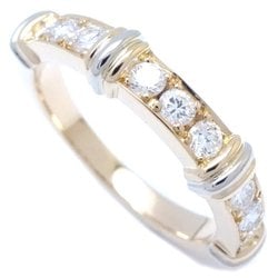 CARTIER Contessa Ring Half Diamond #50 B4002400 K18YG Yellow Gold 292325