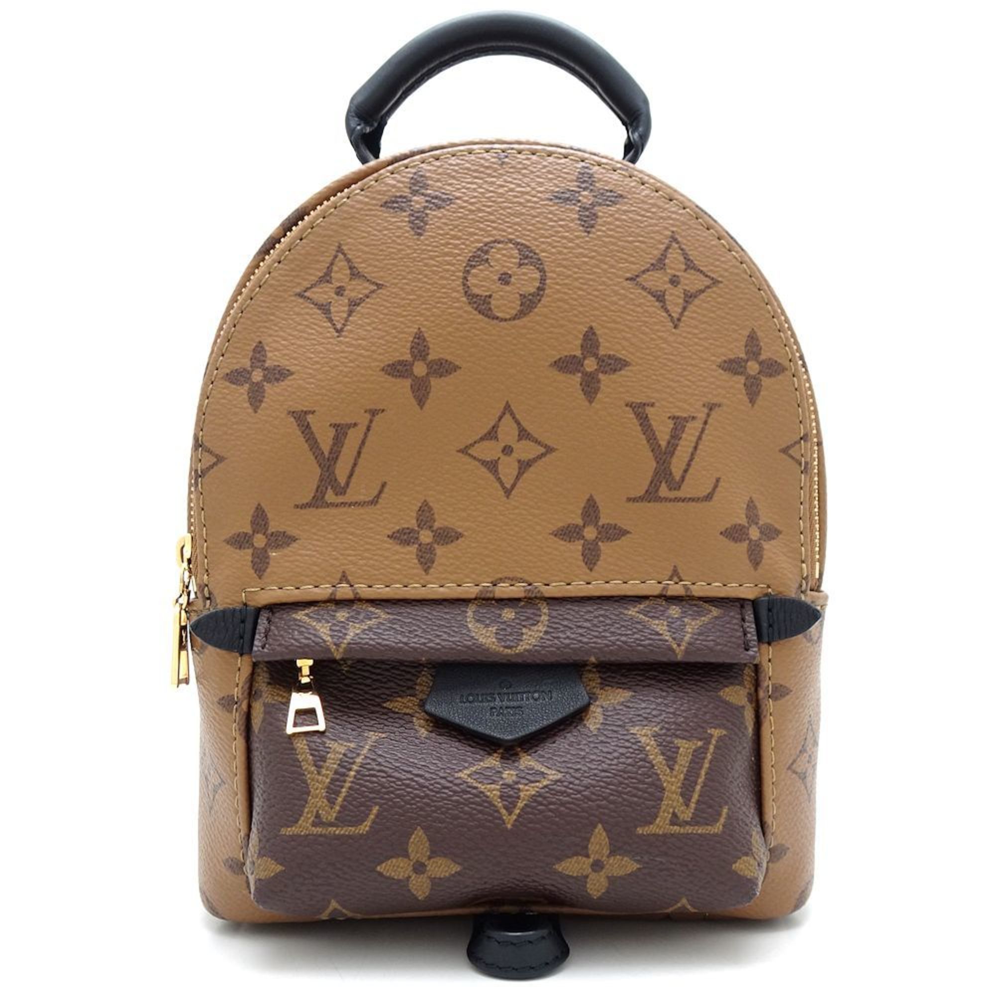 LOUIS VUITTON Palm Springs MINI M44872 Backpack Monogram Reverse Brown 351563