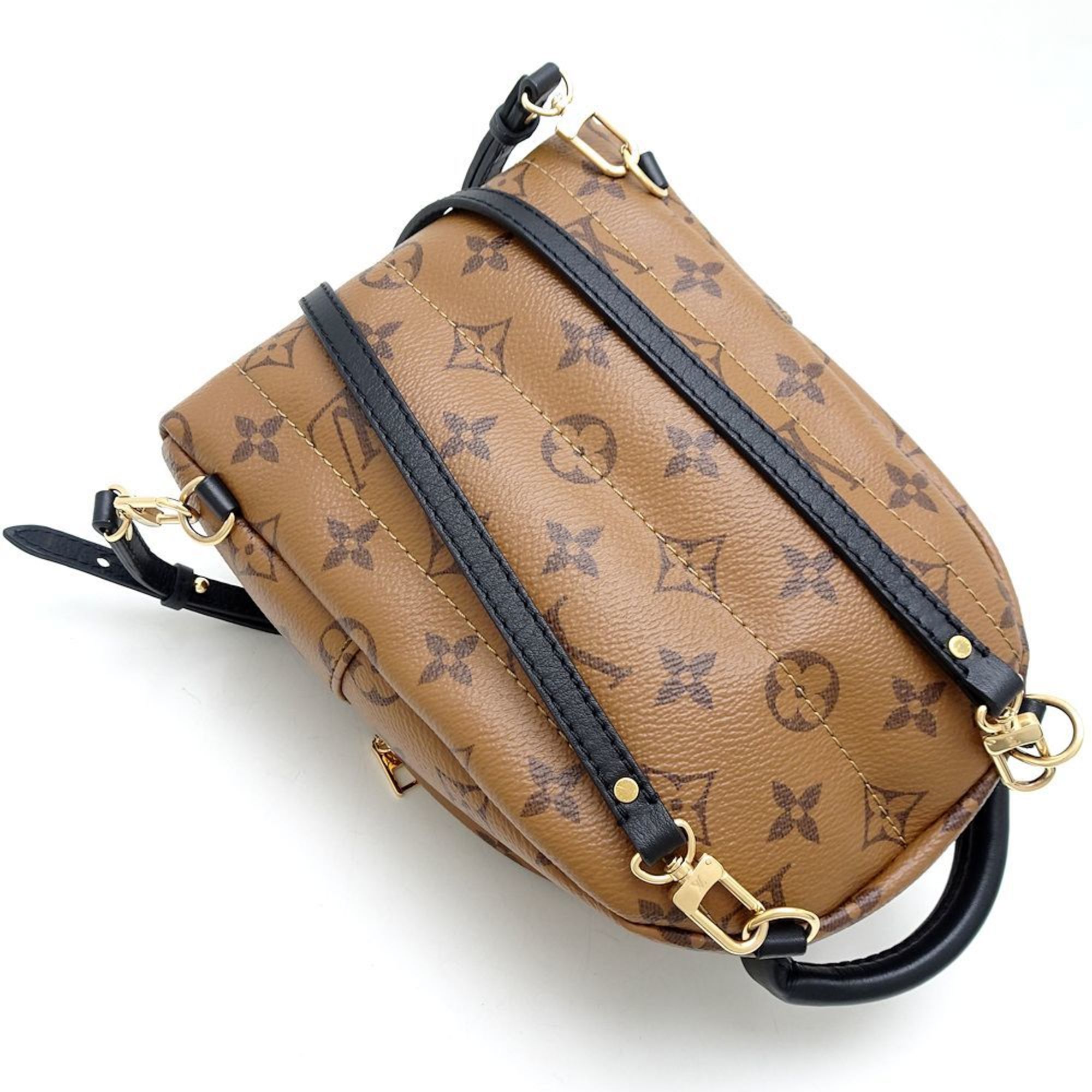 LOUIS VUITTON Palm Springs MINI M44872 Backpack Monogram Reverse Brown 351563