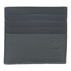 LOEWE Plain Card Holder Business Holder/Card Case Leather Women's Gray Anthracite C660W72X011110