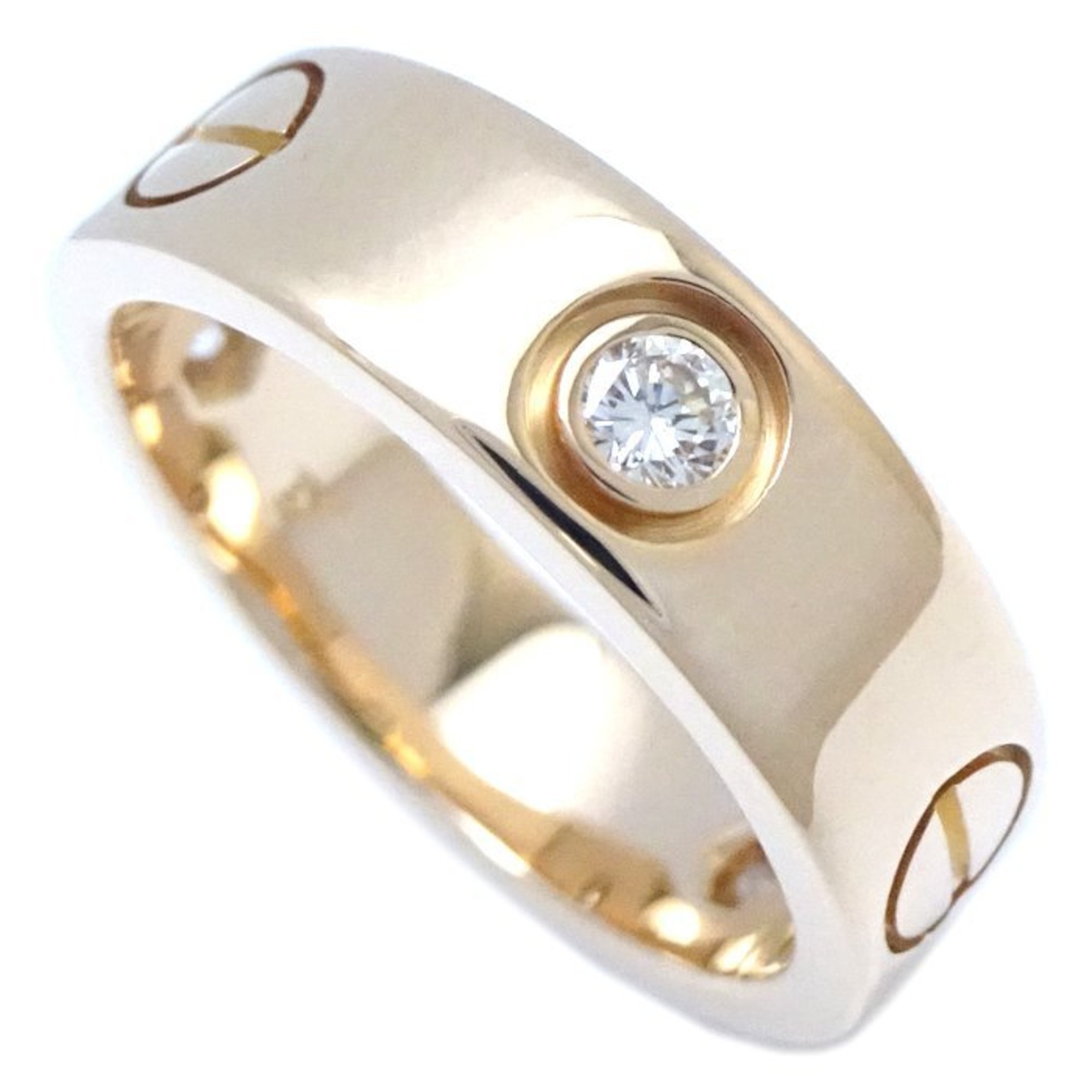 CARTIER Cartier Love Ring 3P Diamond #51 B4032400 K18YG Yellow Gold 292324