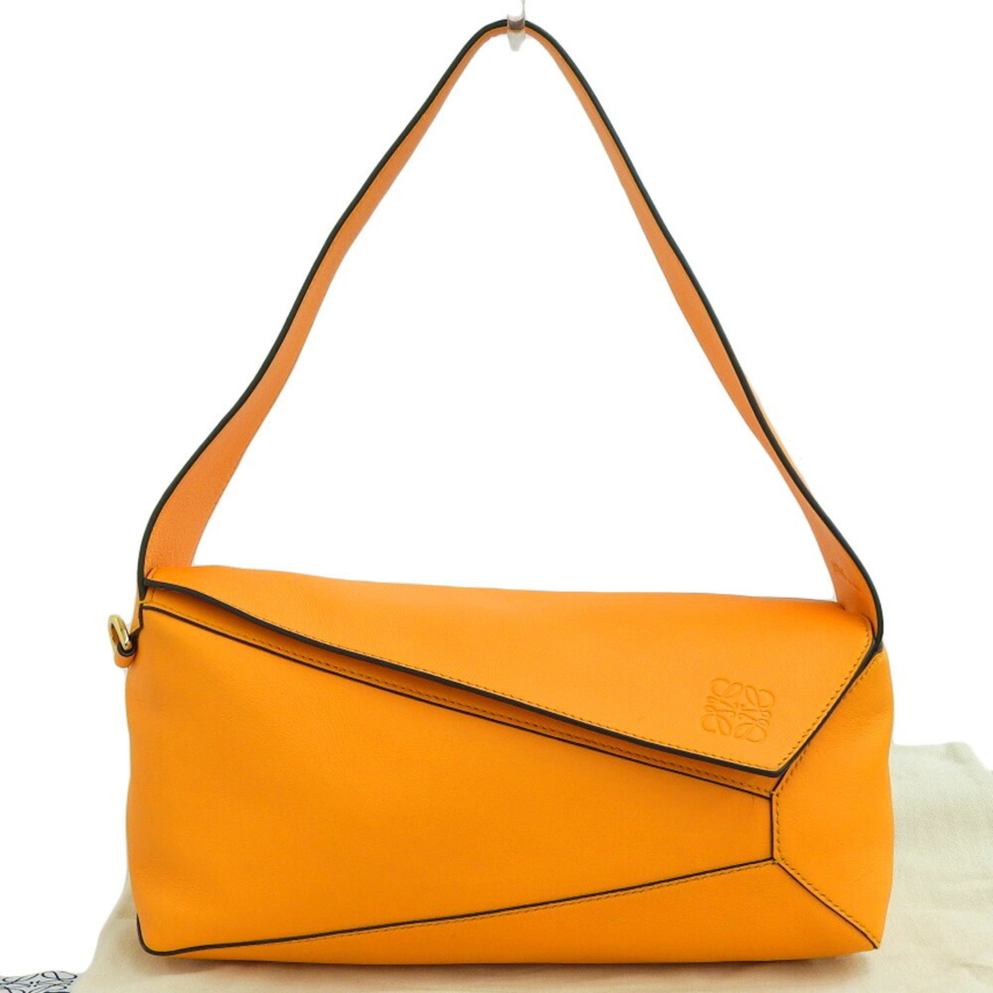 LOEWE Puzzle Hobo Bag Leather Orange