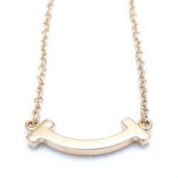 TIFFANY&Co. Tiffany T Smile Necklace Diamond 750PG Pink Gold K18RG Rose 292302