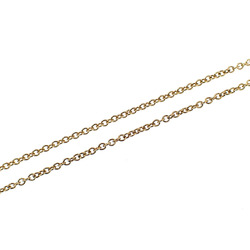 Tiffany Kiss Necklace for Women Diamond K18YG 3.0g 750 18K Yellow Gold