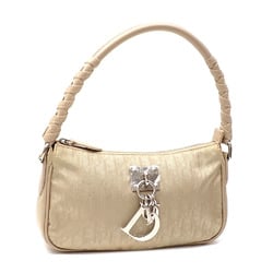 Christian Dior shoulder bag for women, beige nylon leather Trotter hand