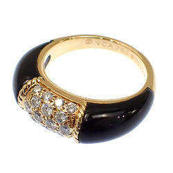 Van Cleef & Arpels Philippines Ring for Women Onyx Diamond K18YG Size 12 6.1g 750 18K Yellow Gold VCA