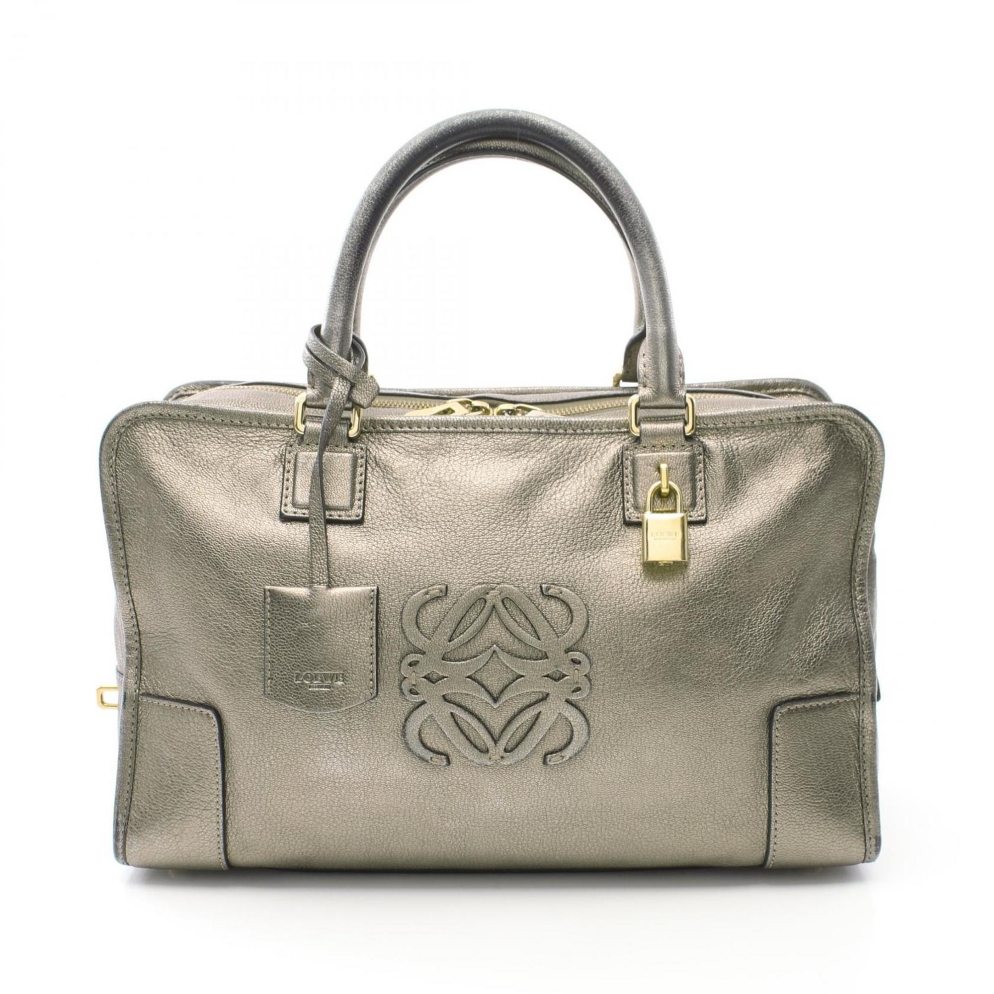 LOEWE Amazona 36 handbag, leather, women's, green