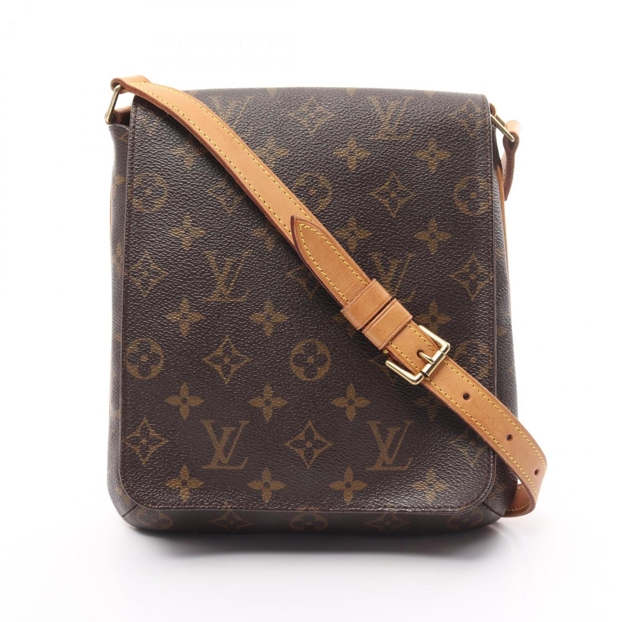 Louis Vuitton Musette Salsa Short Strap Monogram Shoulder Bag, Coated Canvas, Leather, Women's, Brown, M51258