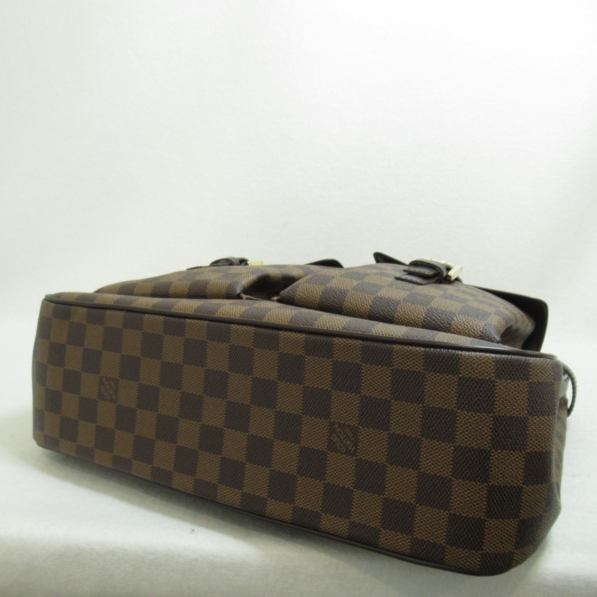 Louis Vuitton LOUIS VUITTON Uzes Damier Ebene Tote Bag Coated Canvas Leather Women's Brown N51128