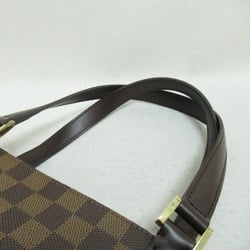 Louis Vuitton LOUIS VUITTON Uzes Damier Ebene Tote Bag Coated Canvas Leather Women's Brown N51128