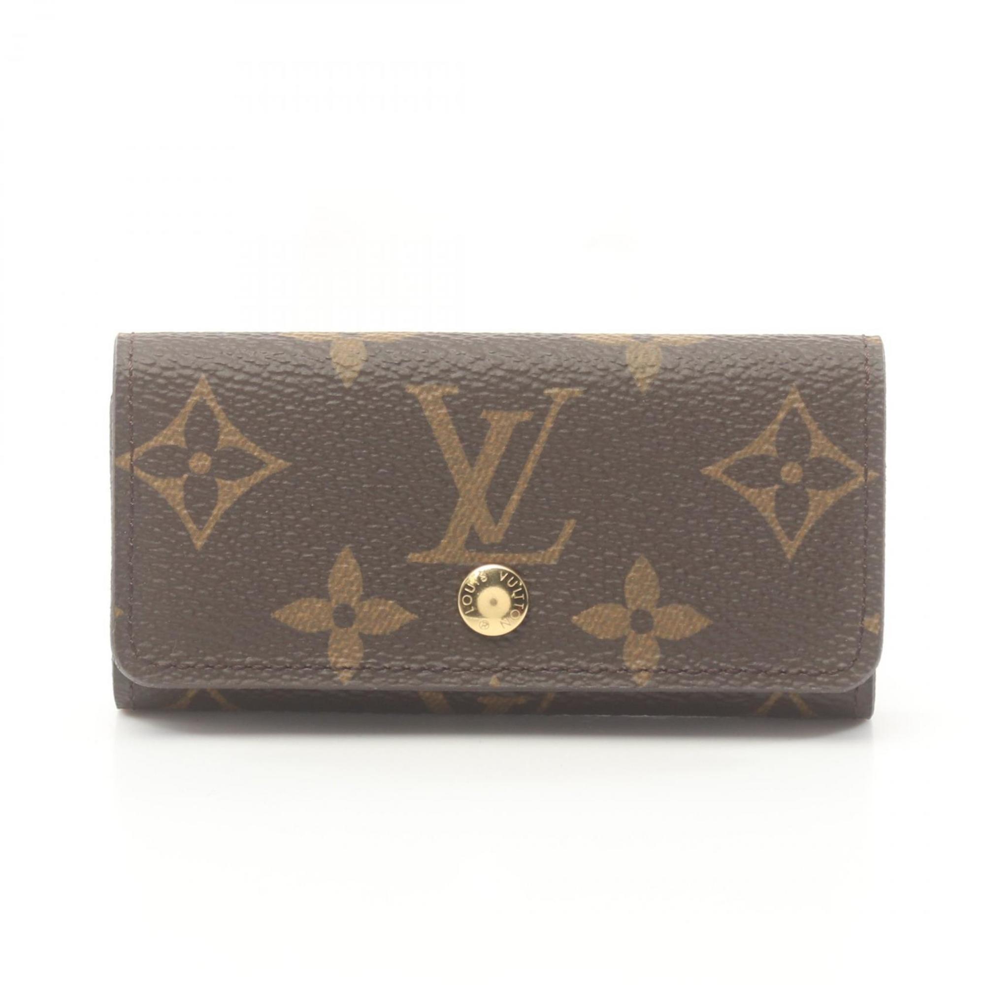 Louis Vuitton LOUIS VUITTON Multicle 4 Monogram Key Case Coated Canvas Men's Women's Brown M62631