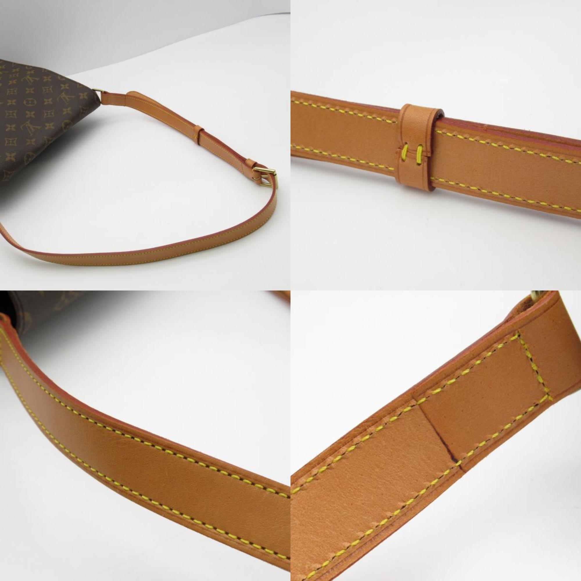 Louis Vuitton Musette Shoulder Bag, Coated Canvas, Monogram, Women's, Brown, M51256