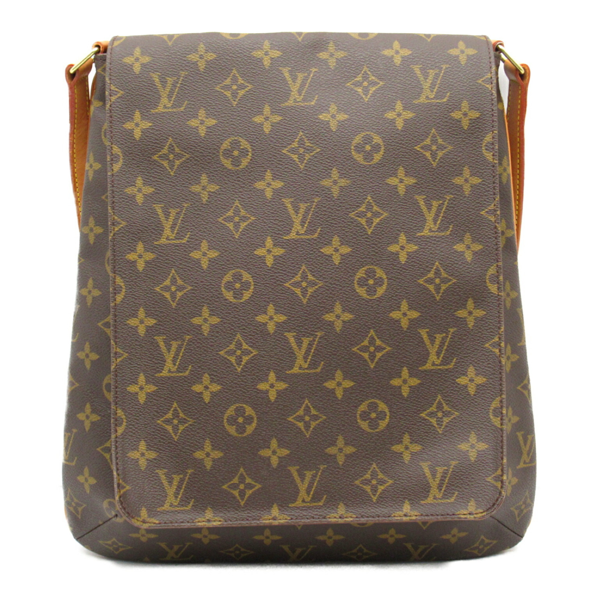 Louis Vuitton Musette Shoulder Bag, Coated Canvas, Monogram, Women's, Brown, M51256