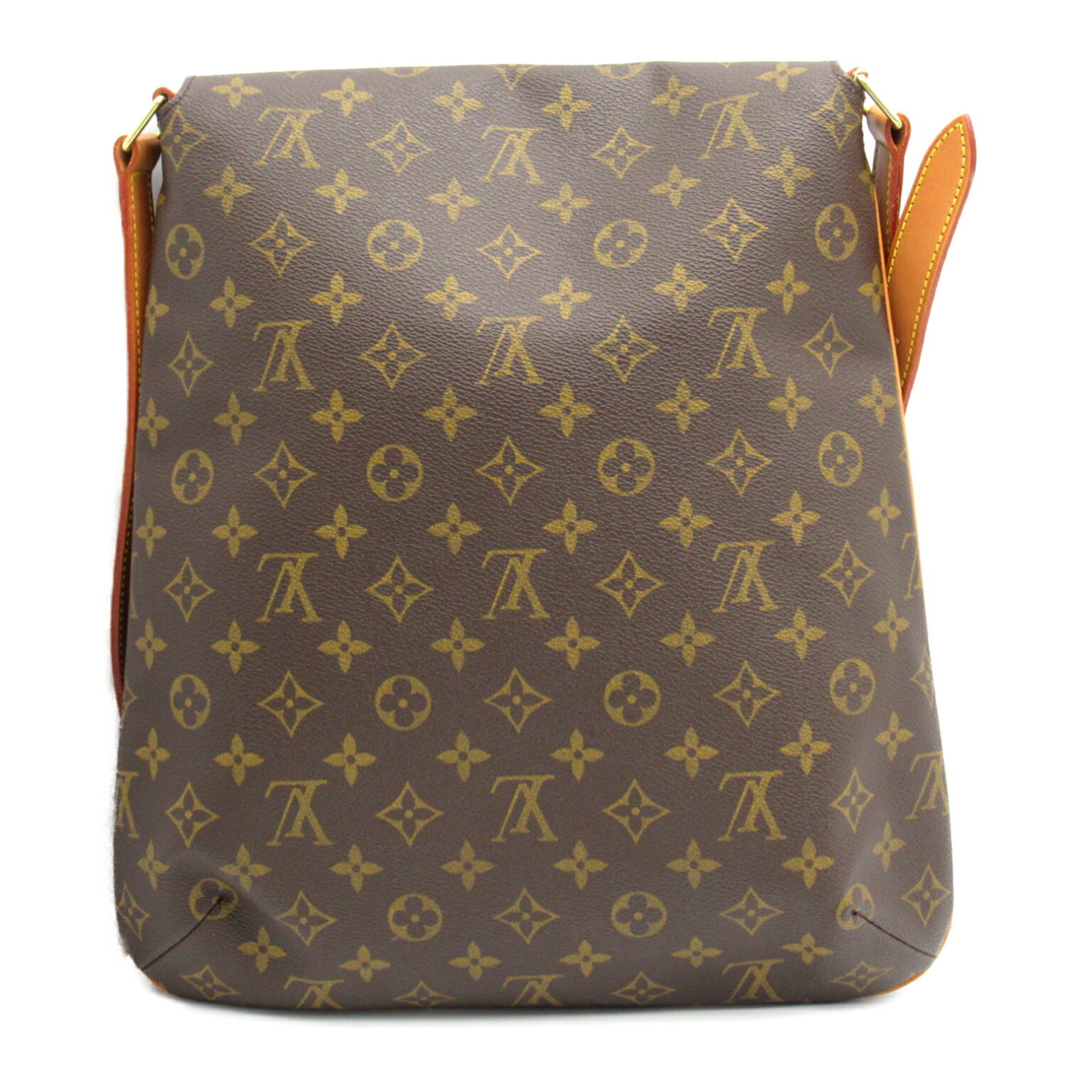 Louis Vuitton Musette Shoulder Bag, Coated Canvas, Monogram, Women's, Brown, M51256