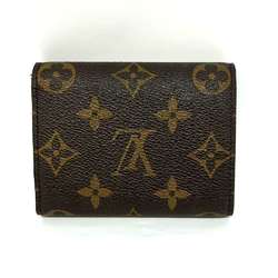 Louis Vuitton Portefeuille Helene Monogram Canvas Tri-Fold Wallet Brown M60253 LOUIS VUITTON