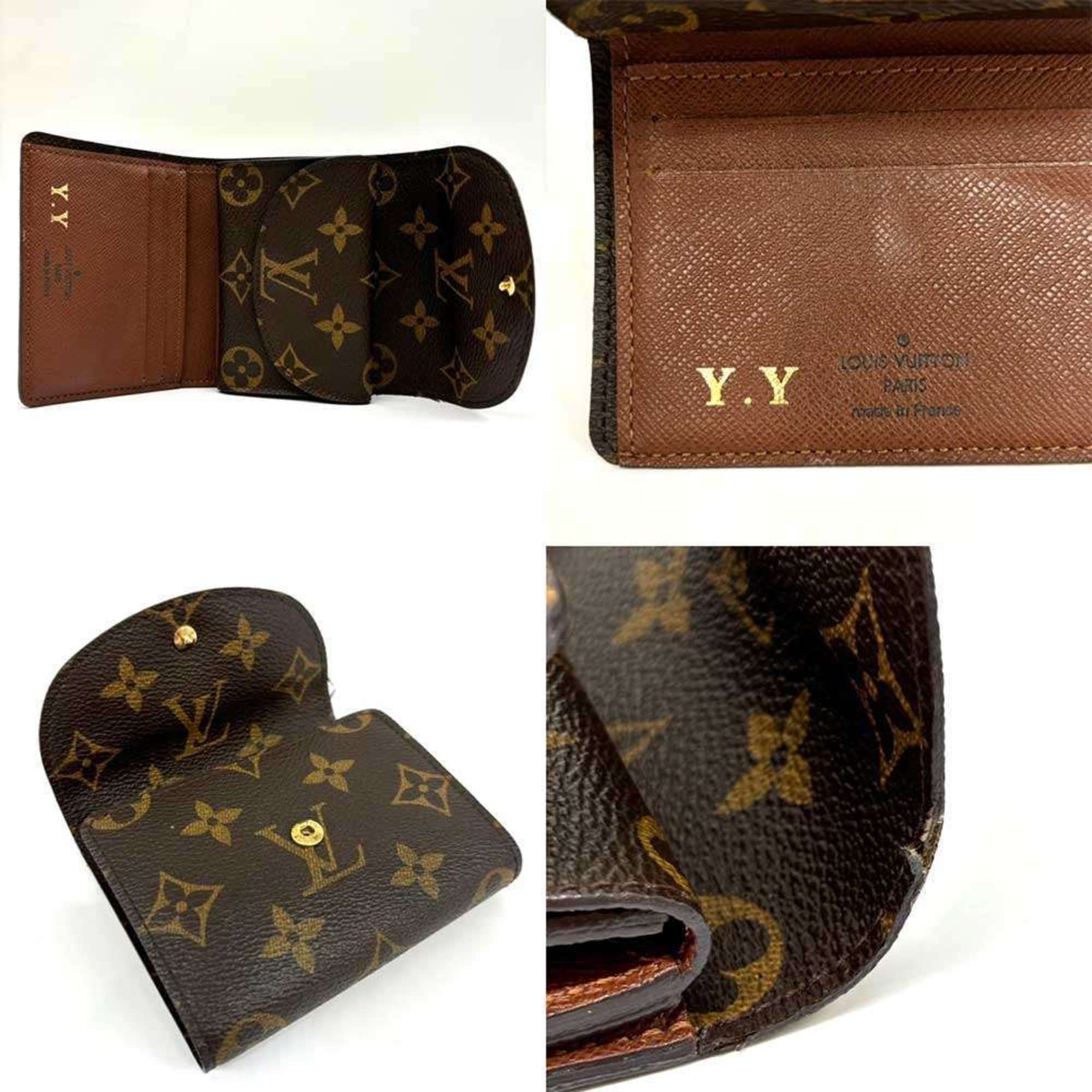 Louis Vuitton Portefeuille Helene Monogram Canvas Tri-Fold Wallet Brown M60253 LOUIS VUITTON