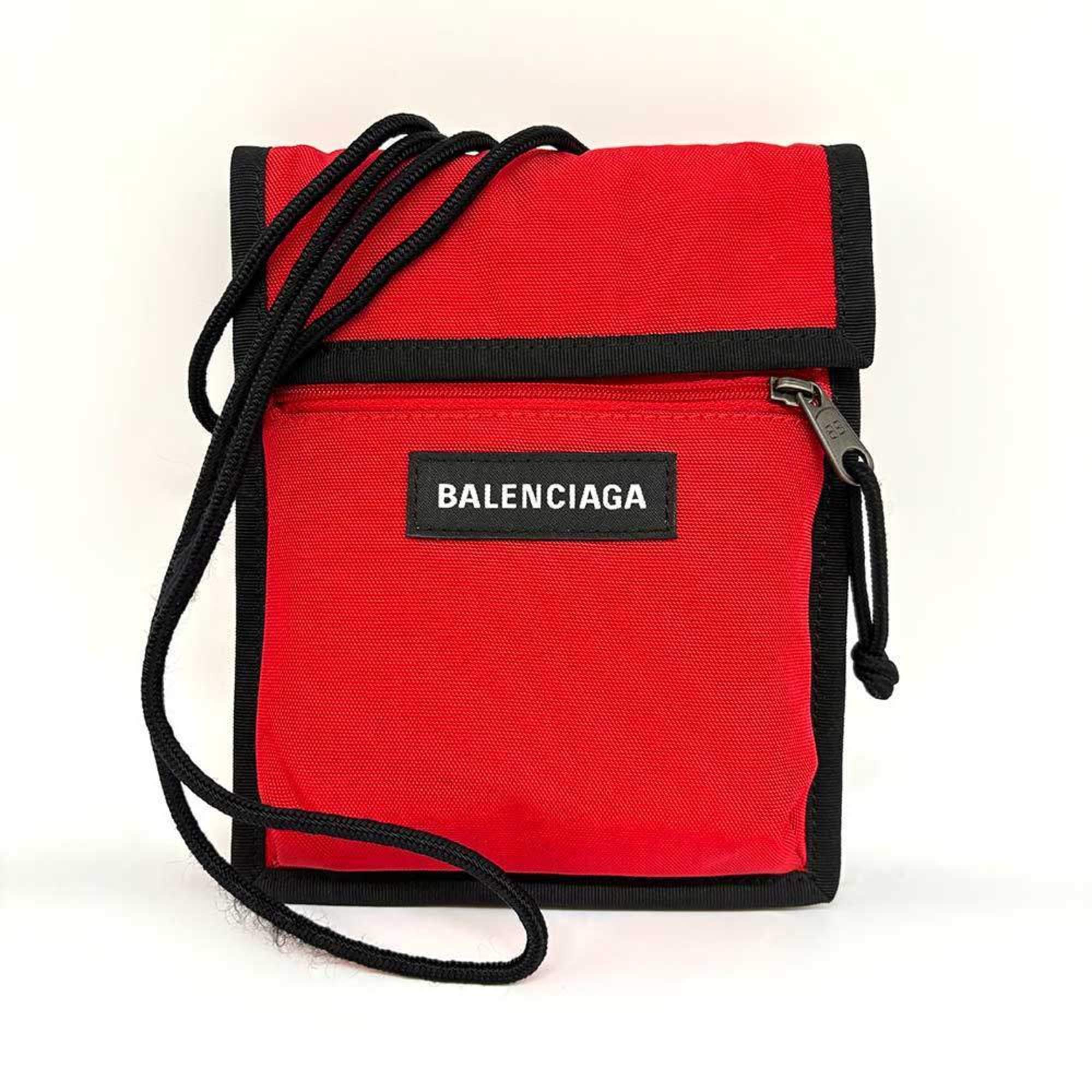 Balenciaga Explorer Shoulder Pouch Nylon Red 532298 BALENCIAGA