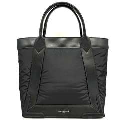 Balenciaga Cabas S Tote Nylon Leather Black Handbag BALENCIAGA