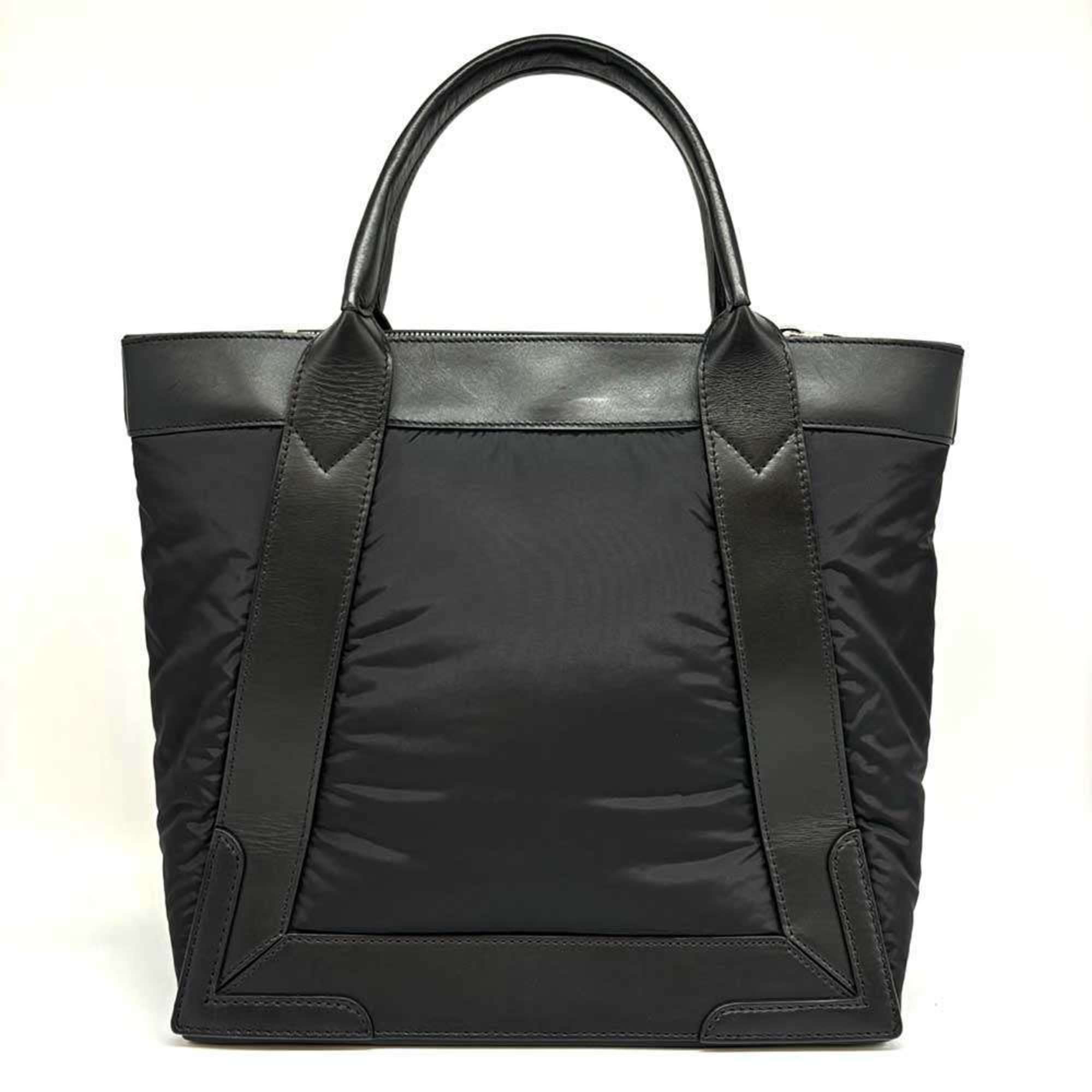 Balenciaga Cabas S Tote Nylon Leather Black Handbag BALENCIAGA