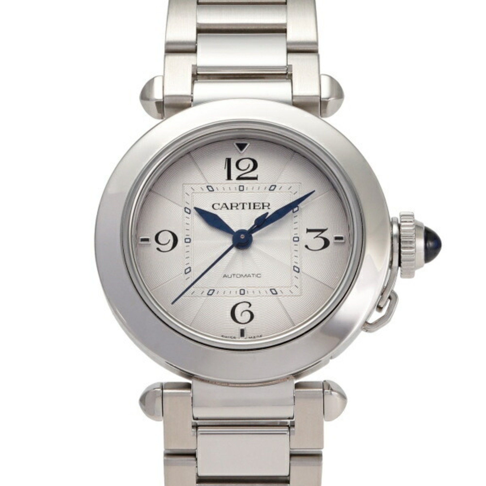 Cartier Pasha Do Watch 35 MM WSPA0013 Silver Dial Women's