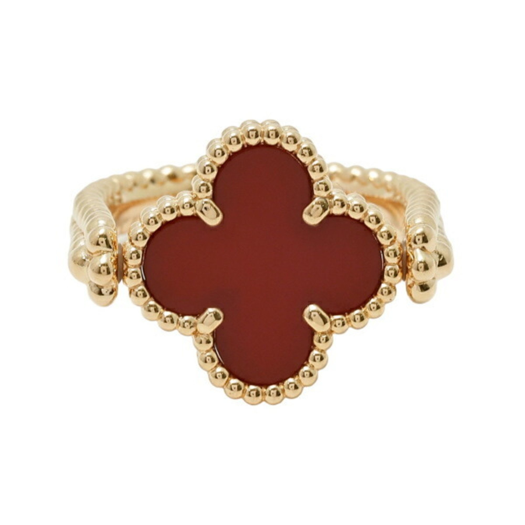 Van Cleef & Arpels Alhambra Reversible 18k Rose Gold Ring