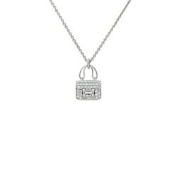 Hermes Amulet Constance K18WG White Gold Necklace