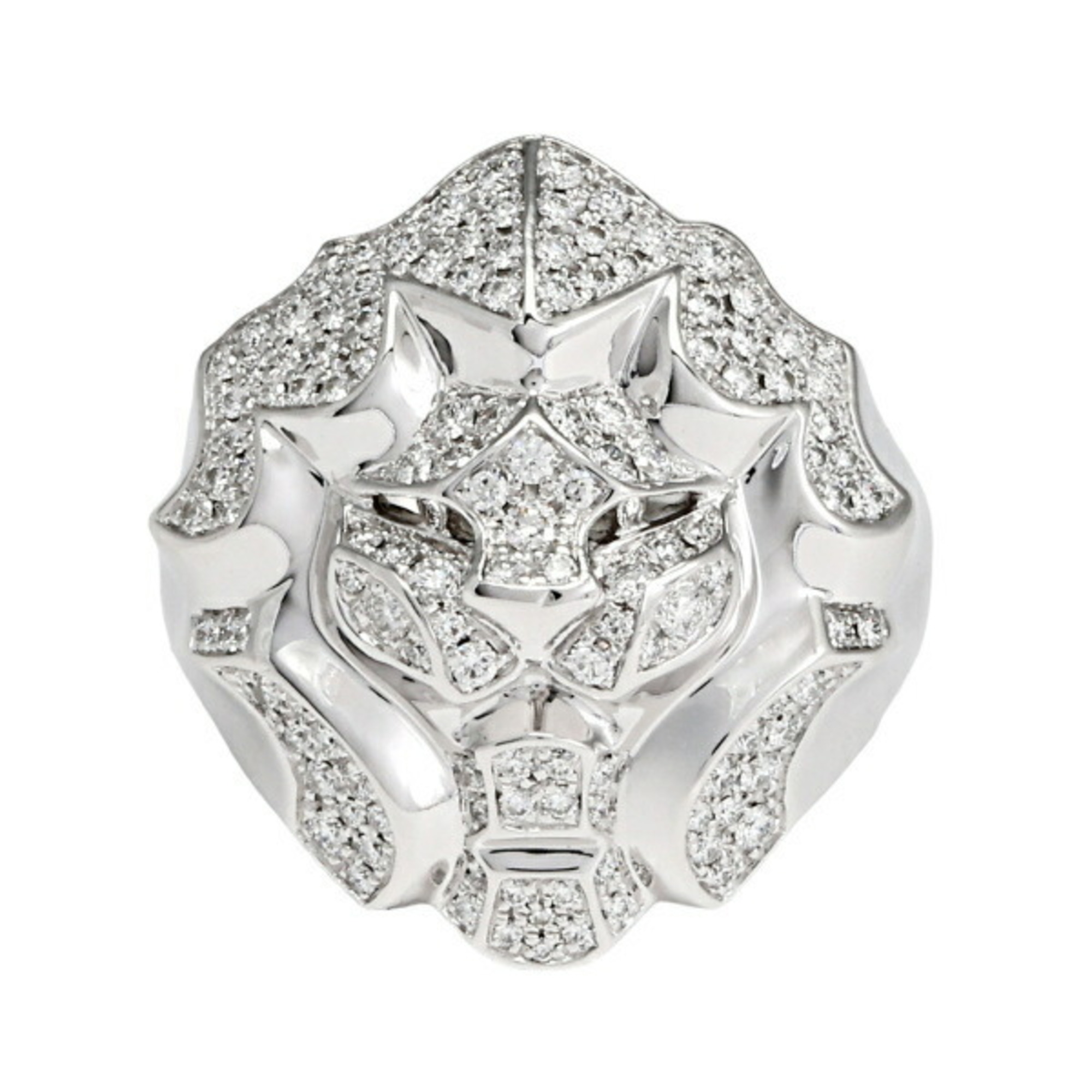 Chanel Sous le Signe du Lion K18WG White Gold Ring