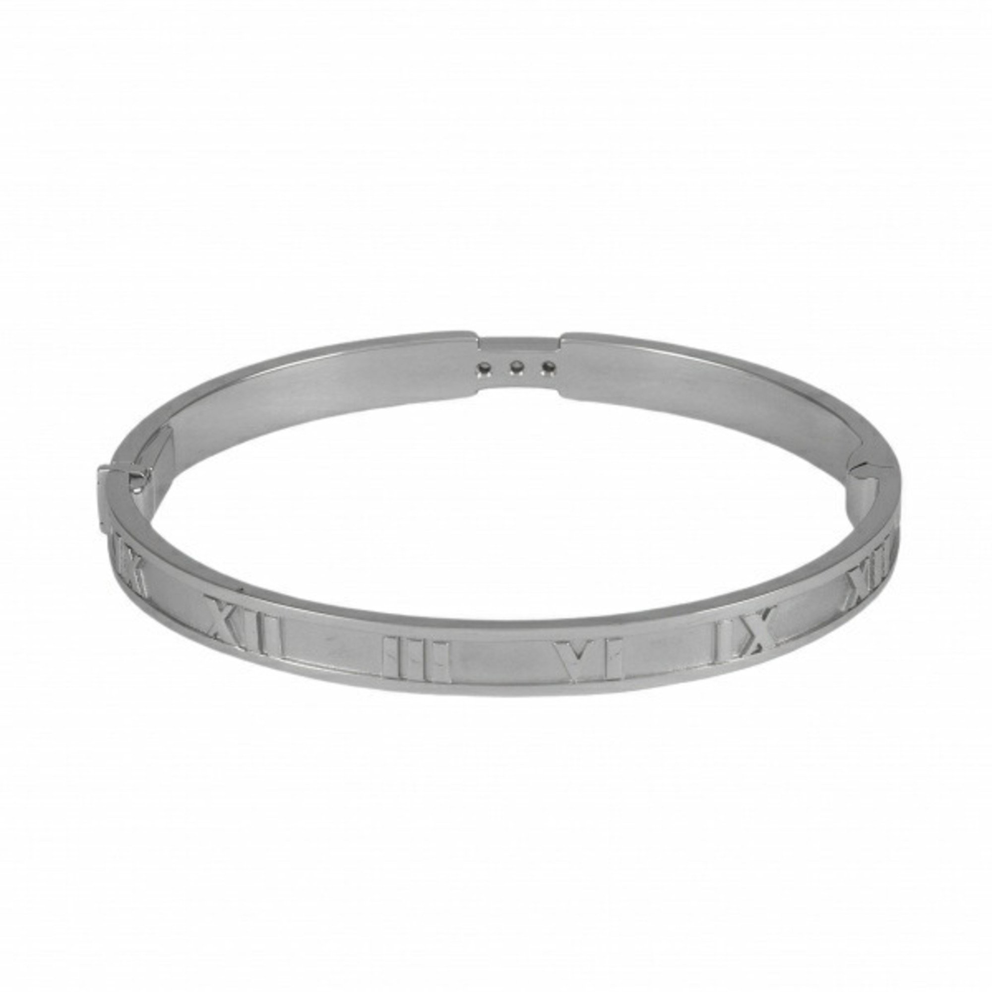 Tiffany Atlas Diamond K18WG White Gold Bangle