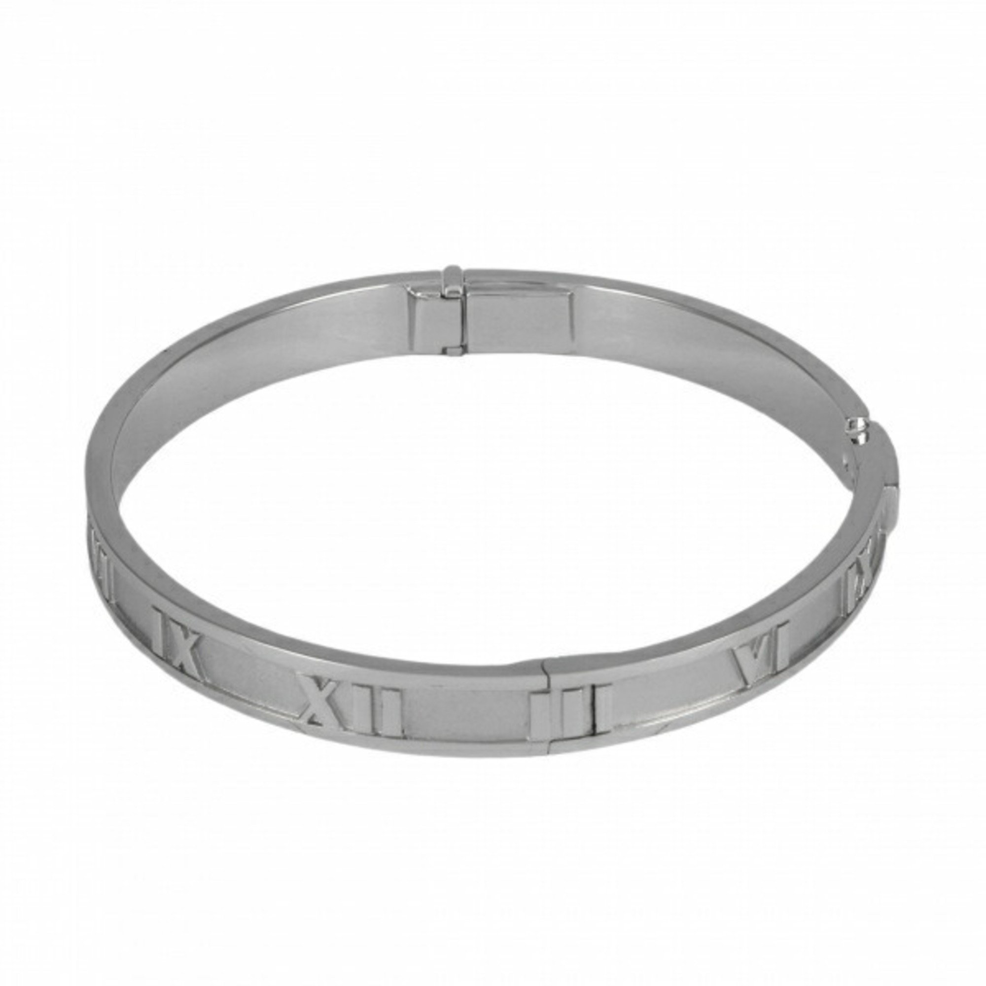 Tiffany Atlas Diamond K18WG White Gold Bangle