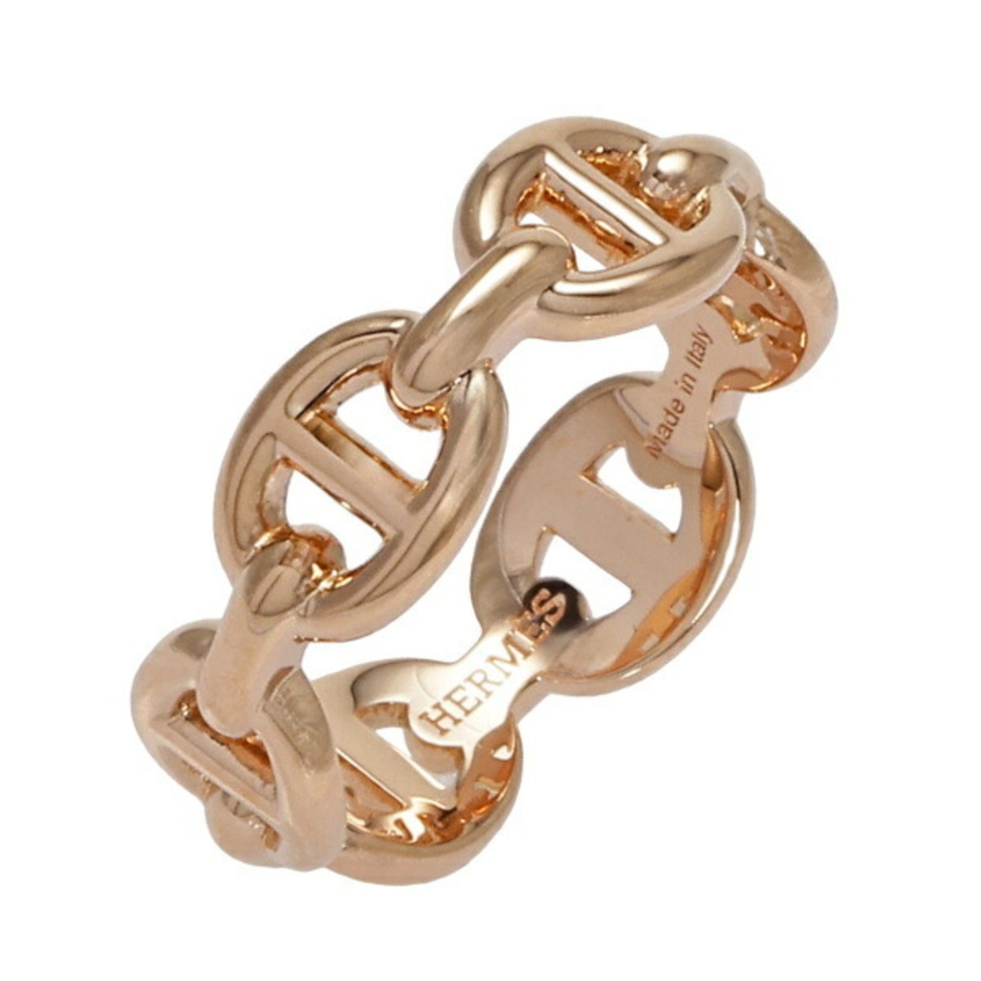 Hermes Chaine d'Ancre Anchaîne PM K18PG Pink Gold Ring