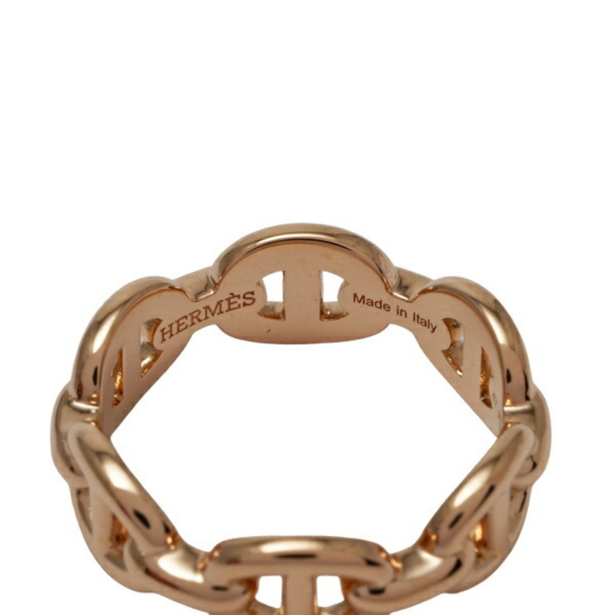 Hermes Chaine d'Ancre Anchaîne PM K18PG Pink Gold Ring