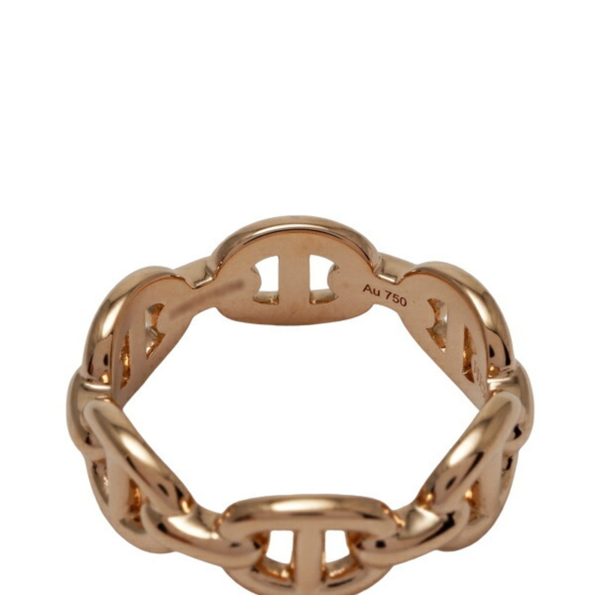 Hermes Chaine d'Ancre Anchaîne PM K18PG Pink Gold Ring