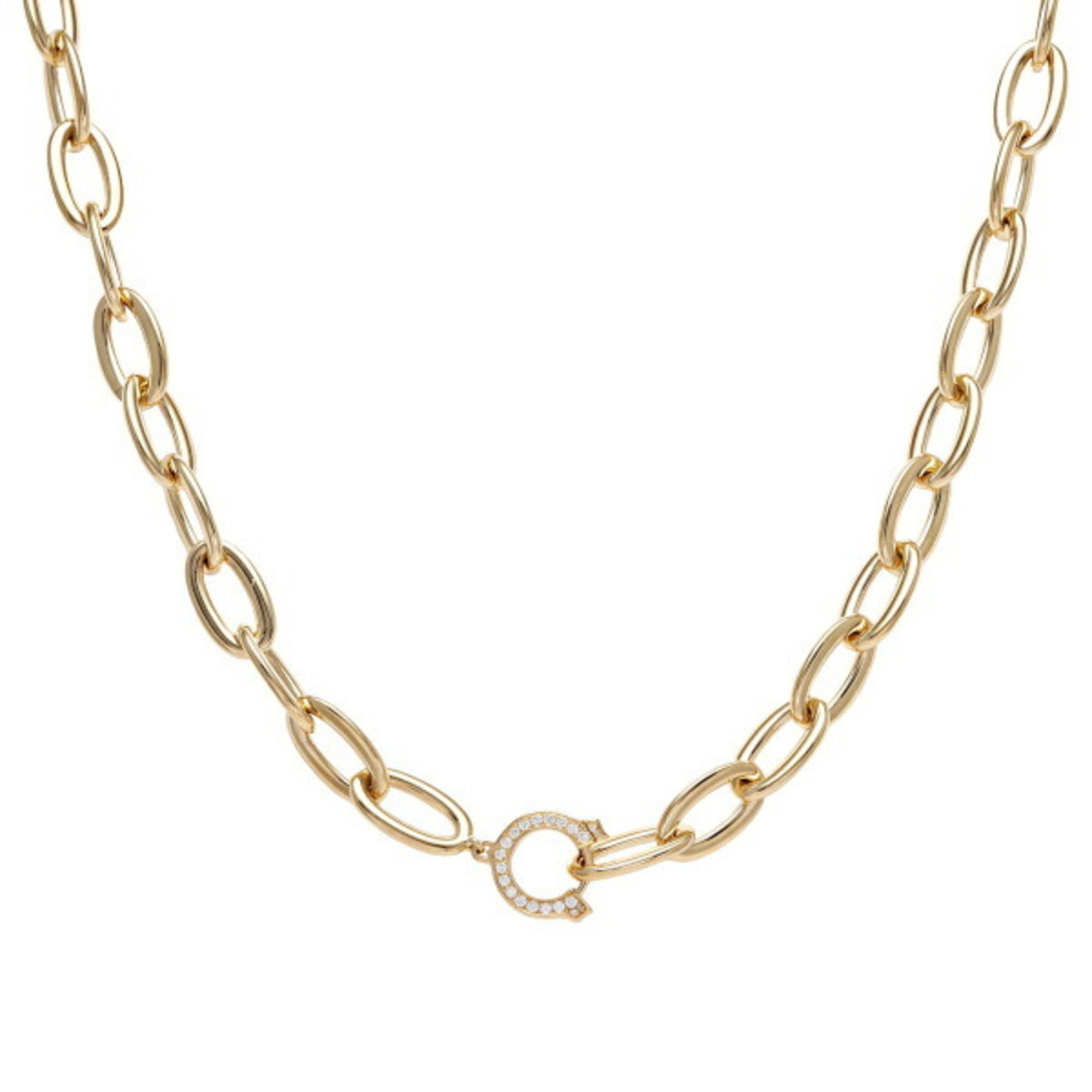 Cartier C de K18YG Yellow Gold Necklace