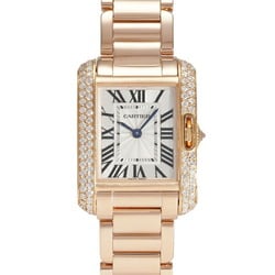 Cartier Tank Anglaise SM WT100002 Silver Dial Wristwatch for Women