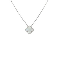 Van Cleef & Arpels Alhambra K18WG White Gold Necklace