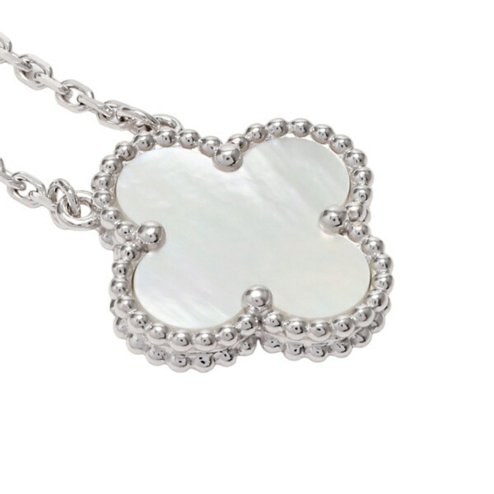 Van Cleef & Arpels Alhambra K18WG White Gold Necklace