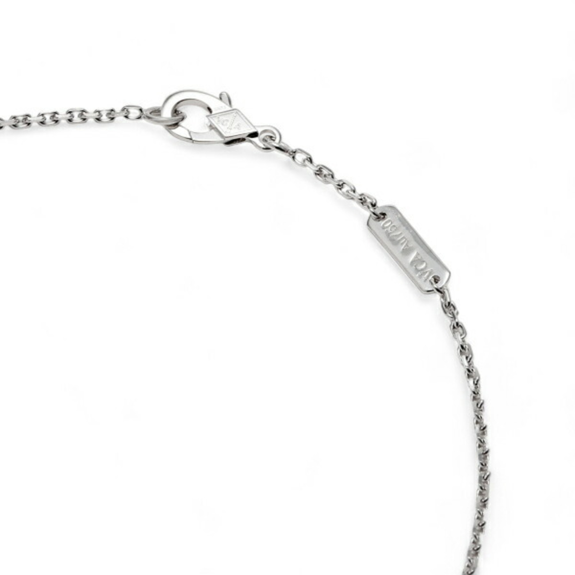 Van Cleef & Arpels Alhambra K18WG White Gold Necklace