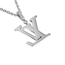 Louis Vuitton Pendant LV GM K18WG White Gold Necklace