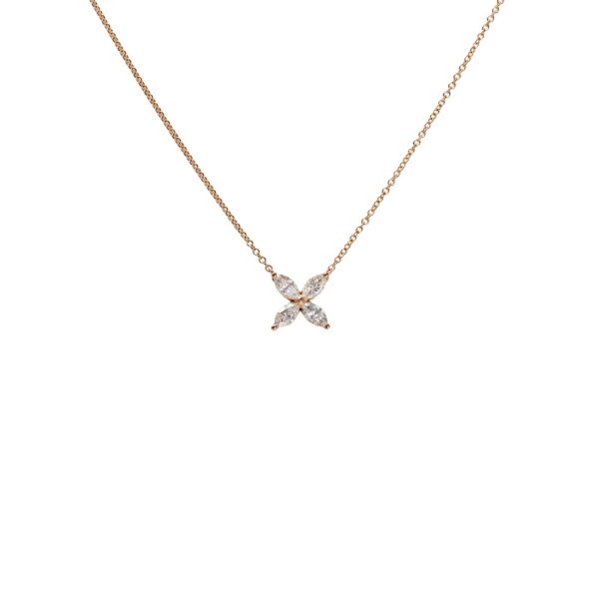 Tiffany Victoria Medium 18k Rose Gold Necklace