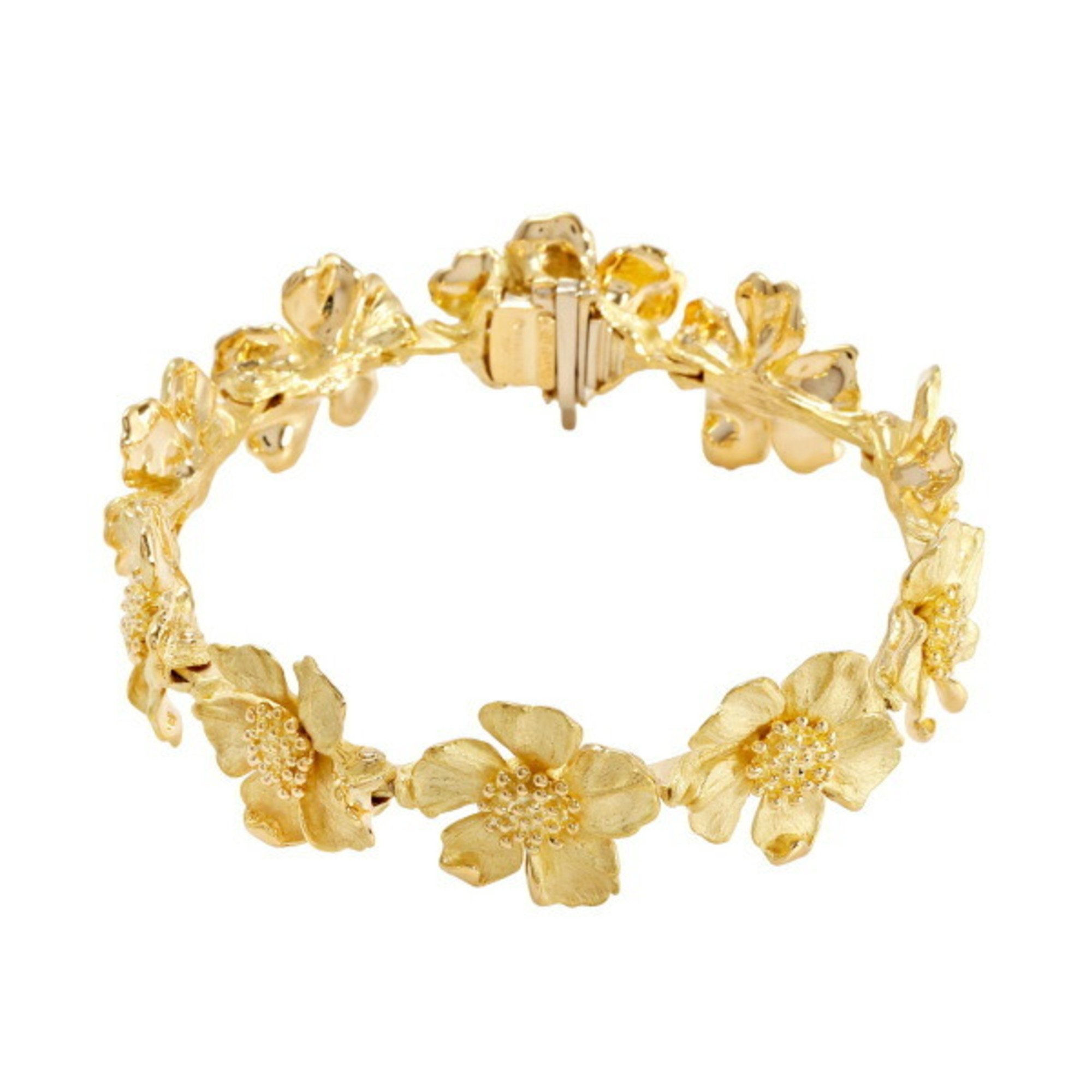 Tiffany Classic Flower K18YG Yellow Gold Bracelet